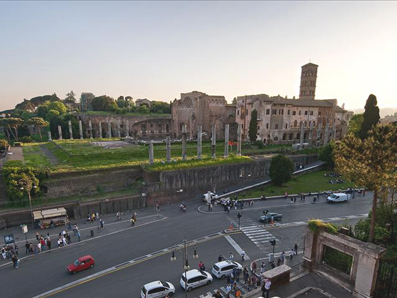 View of the Roman Forum Palatine and Capitol Hill